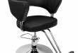 HAIR SYSTEM fotel fryzjerski Q-6135 czarno-biały